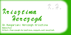 krisztina herczegh business card